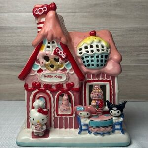 Hello Kitty Birthday Bakery Tea Light Candle House Blue Sky